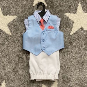 NWOT 6-9 Months baby blue suit
